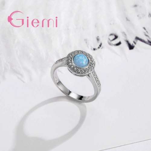 ELEGANT OPAL CZ RING