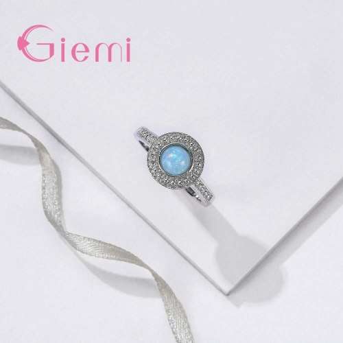 ELEGANT OPAL CZ RING