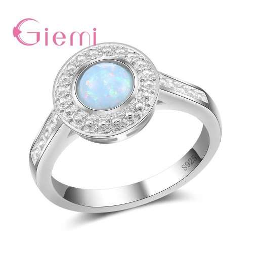 ELEGANT OPAL CZ RING