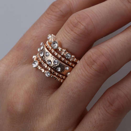 ROSE GOLD PLATED STACKER RINGS