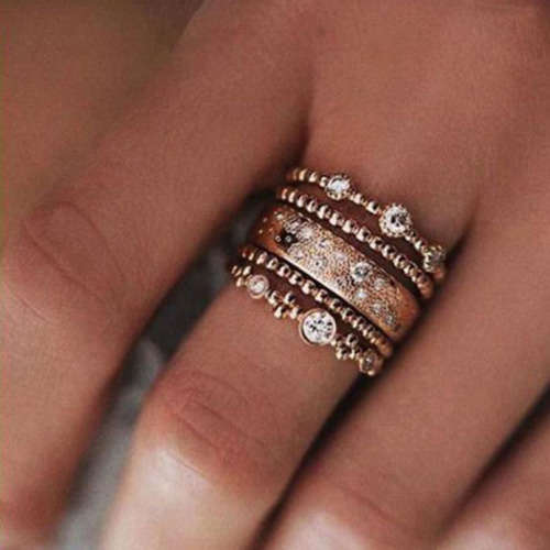 ROSE GOLD PLATED STACKER RINGS