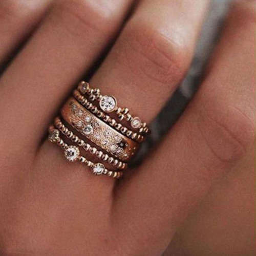 ROSE GOLD PLATED STACKER RINGS