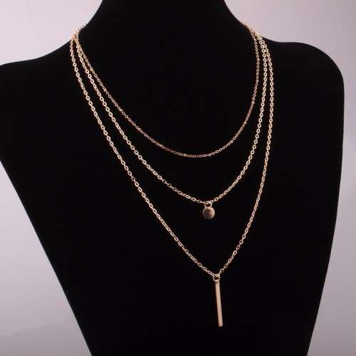 3  LAYER CHAIN NECKLACE - GOLD PLATED