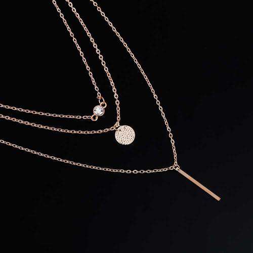 3  LAYER CHAIN NECKLACE - GOLD PLATED