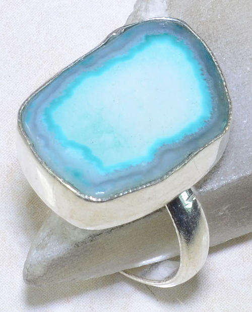 BOTSWANA AGATE RING SIZE 9
