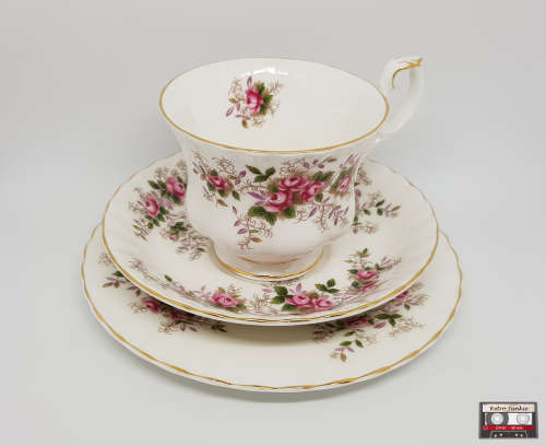 Royal Albert Bone China Trio - Lavender Rose Pattern