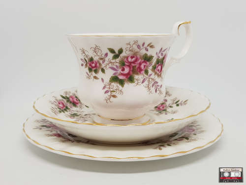 Royal Albert Bone China Trio - Lavender Rose Pattern