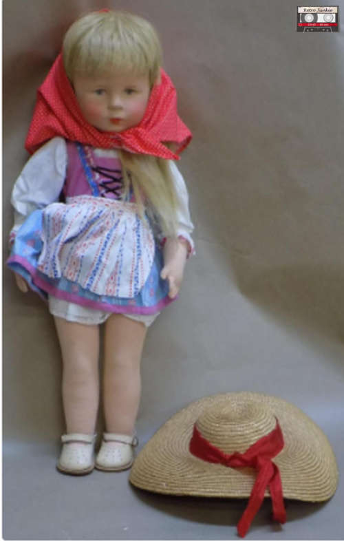 Kathe Kruse Doll with LOADS of Rare Accessories (Circa1957/58)
