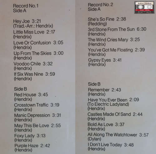 Starportrait Jimi Hendrix - Jimi Hendrix Experience - Vinyl LP Record Box Set - 1970 Pressing!