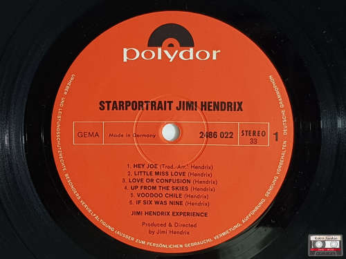 Starportrait Jimi Hendrix - Jimi Hendrix Experience - Vinyl LP Record Box Set - 1970 Pressing!