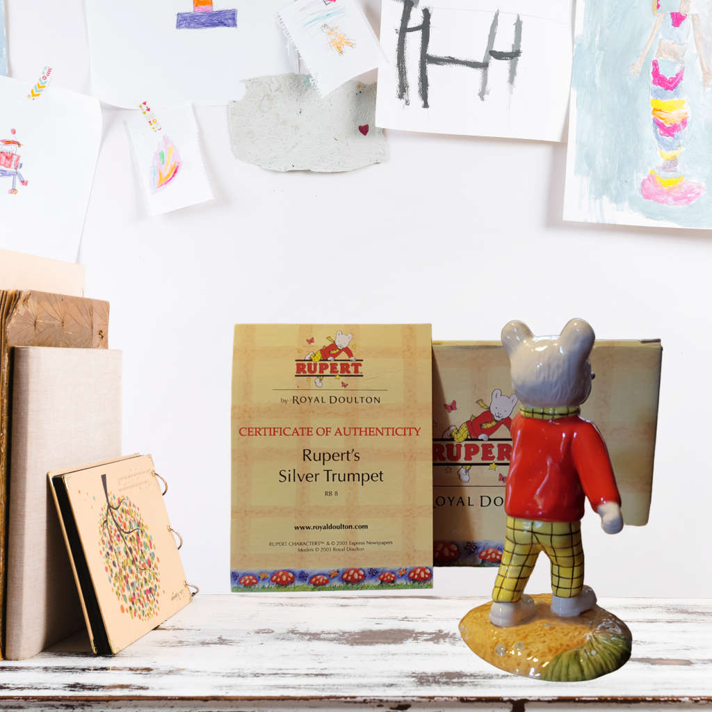 Royal Doulton - Rupert Bear Collection- Rupert`s Silver Trumpet - RB8