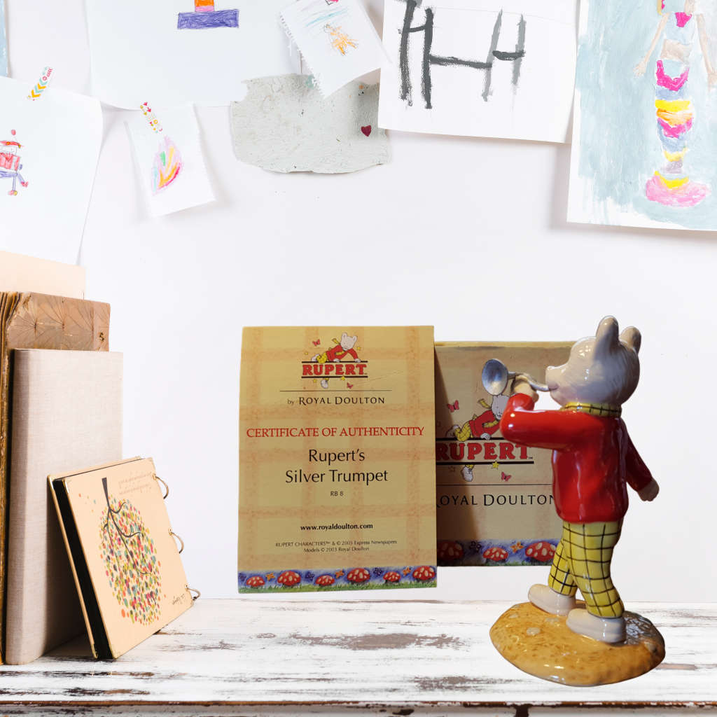 Royal Doulton - Rupert Bear Collection- Rupert`s Silver Trumpet - RB8