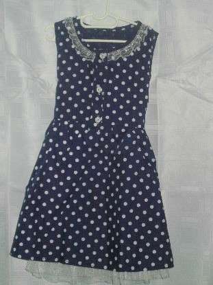 Cute polka dot sundress; blue. Girls age 4/5