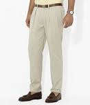 LIGH KHAKI CHINO'S S. 2-PLEAT. SIZE 34