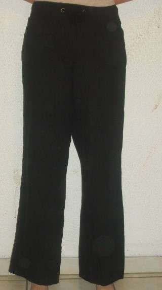 BLACK SUEDE LIKE PANTS. NEW CASUALS. SIZE 14. AS NEW