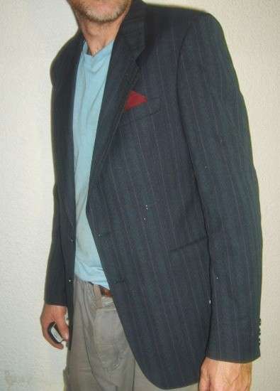 CHARCOAL BLAZER. PIERRE CARDIN. SIZE SMALL.AS NEW