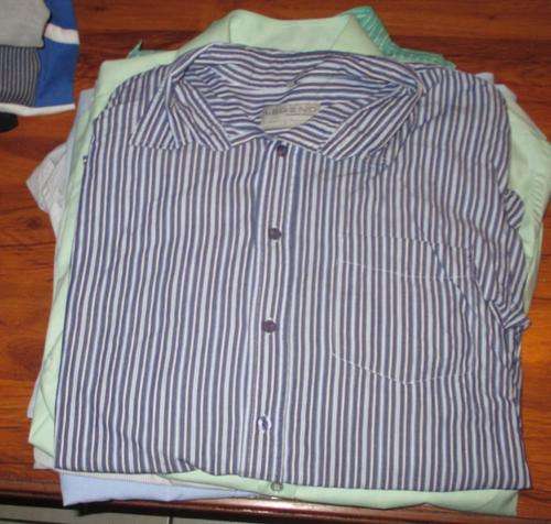 BLUE WITH WHITE STRIPE. CANTERBURY. SIZE 2XLARGE. AS NEW