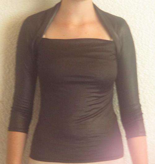 STRETCH LEATHER LIKE T. SIZE SMALL. AS NEW