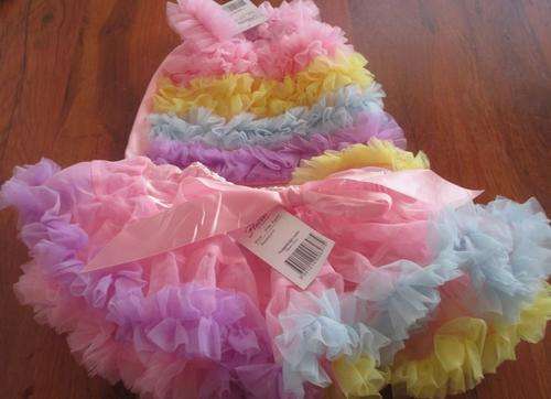 CUTE TUTU SKIRT SET FOR NEWBORN BABY GIRL. FLUTTER BY HUGGALUGS. NEW