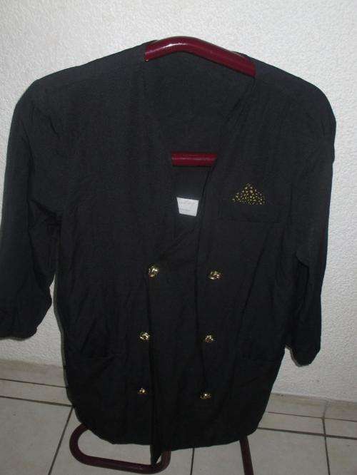 OVERSIZED BLACK JACKET. SIZE 12. CONDITION VERY GOOD