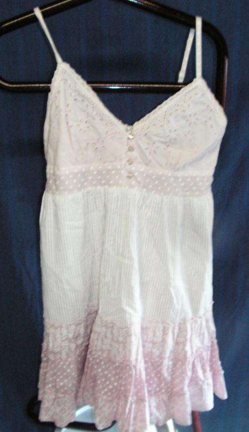 PINK STRAPPY DRESS. INSTINCT. SIZE 10. CONDITION: VERY GOOD