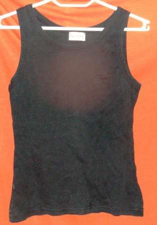 BLACK TANK T. KELSO. SIZE MEDIUM. CONDITION: VERY GOOD