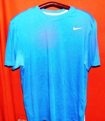 NIKE DRI-FIT BLUE T. SIZE EXTRA LARGE. CONDITION: VERY GOOD