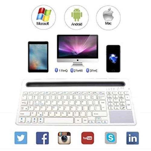 Fervour L021 U-Groove Multi Bluetooth Touchpad Keyboard