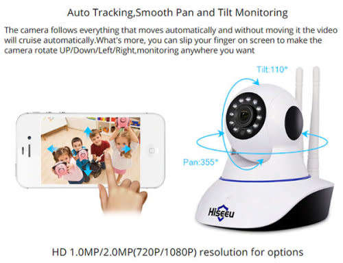 1080P HD WiFi Wireless Infrared Home Security Camera