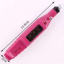 Rotary Variable Speed Detail Carver Pen Shape Nail Art Drill -PINK