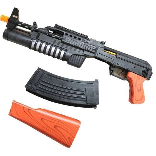 Toy Gun AK-74 Multi Color With Flashing Lights & Sound