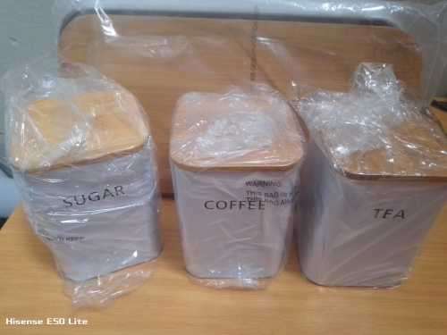 Bread Bin with Storage Canisters