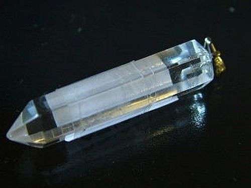 Crystal Quartz Point with bail
