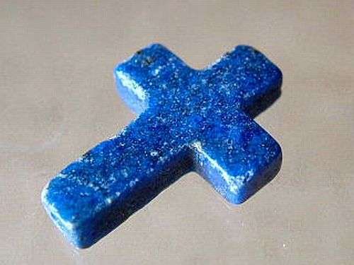 Lapis Lazuli Cross Bead