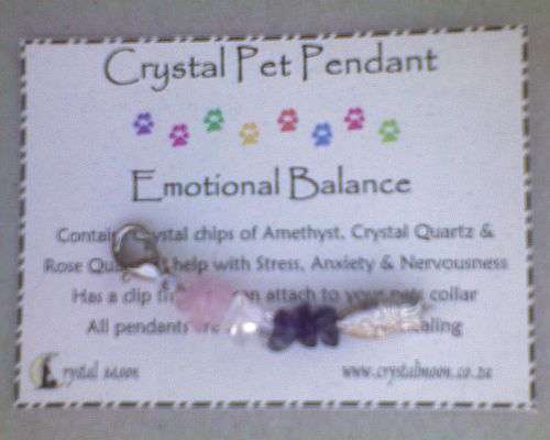 Crystal Pet Pendant : Emotional Balance