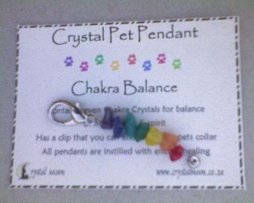 Crystal Pet Pendant : Chakra Balance