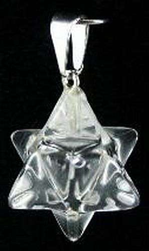 Crystal Quartz Merkaba Star Pendant