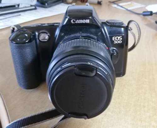 Canon EOS 500 film camera