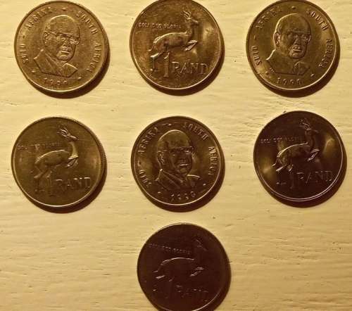 AU 1990 R1 R.S.A , Pieter W. Botha 7 coins bid on 1 to take them all