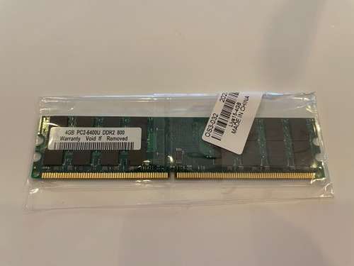 4GB PC2-6400U DDR2 RAM