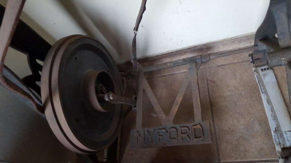 1930s Myford ML2 Antique treadle operated Lathe (with various parts and tools)