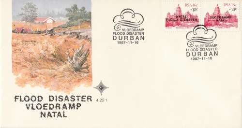 RSA 1987-11-16 Natal Relief Fund (1st Issue) FDC 4.22.1a Eng-Afr [SACC R3]