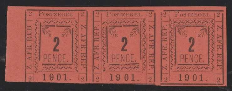 1901 Pietersburg 2d Printing 2 Clandestine Sheet (12) & strip (3) [SG `22 Cat Val £597 - R14,000]