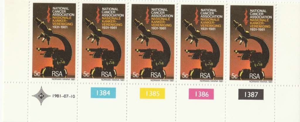 RSA 1981-07-10 50th Anniversary of National Cancer Association of SA - SACC 501 x5 [SACC R2]