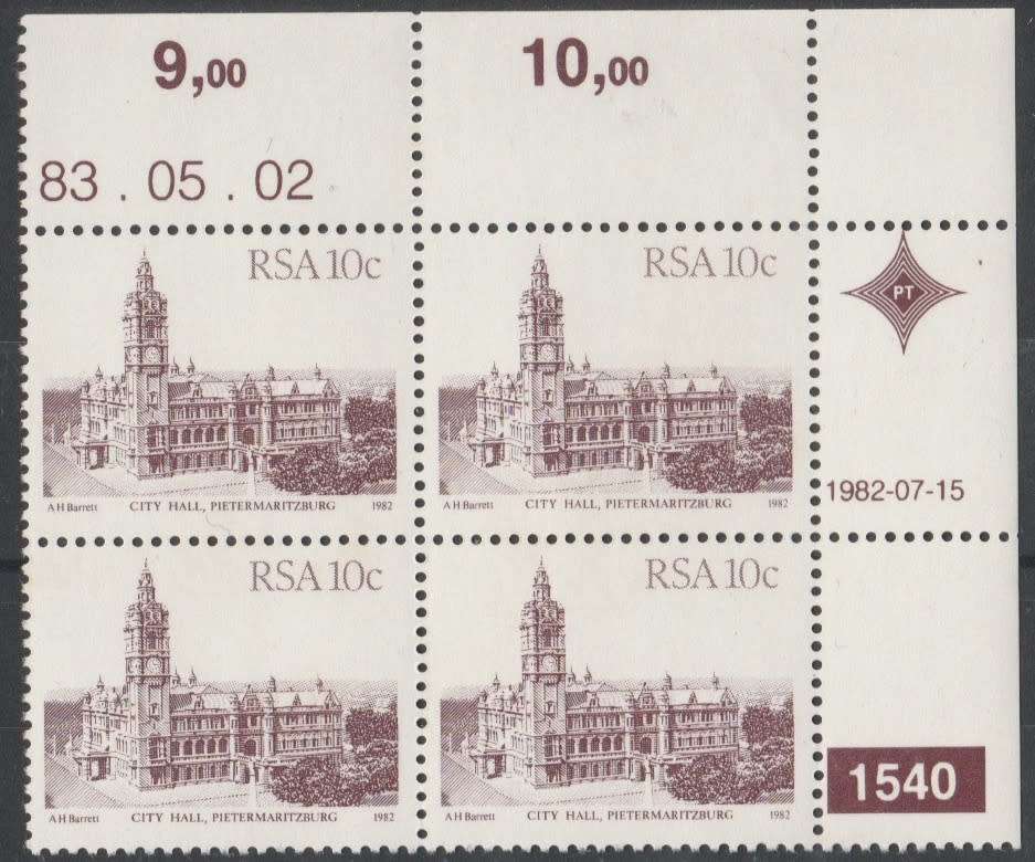 RSA 1983-05-02 4th Definitive Issue - SACC 524b x4 (Plate 1540) [SACC R2]