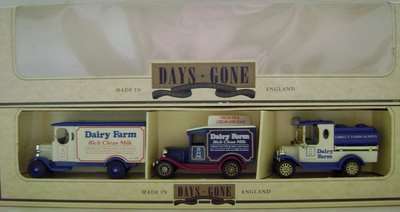 "Days - Gone"  Vintage    Set  of  Three  Models  by  Lledo