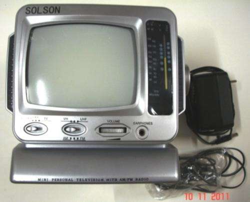 SOLEX 5.5'' PORTABLE TELEVISION