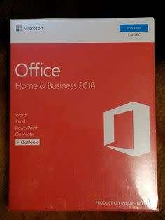 Microsoft Office 2016 Home & Business 32Bit/X64 Eng DVD