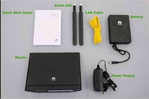 Huawei B315s - 936 LTE WiFi Router - Black (Very Good Condition and comes with backup battery)