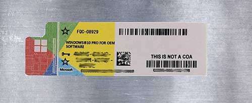 Microsoft Windows 10 Pro OEM LICENSE